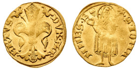 Europa

Austria

Albert II (1330-1358) - Fiorino (Goldgulden) - Zecca: Judenburg - Diritto: giglio fiorentino - Rovescio: San Giovanni Battista st...