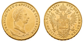 Europa

Austria

Franz I (II) (1815-1835) - Sovrana 1831 NGC AU 58 - Zecca: Vienna - Diritto: effigie laureata dell'Imperatore a destra - Rovescio...