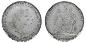 Europa

Austria

Franz Joseph I (1848-1916) - 2 Gulden 1854 NGC MS 61 - Zecca: Vienna - Diritto: effigi accollate dell'Imperatore e di Elisabetta ...