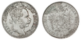 Europa

Austria

Franz Joseph I (1848-1916) - 2 Gulden 1892 - Zecca: Vienna - Diritto: effigie laureata dell'Imperatore a destra - Rovescio: aquil...