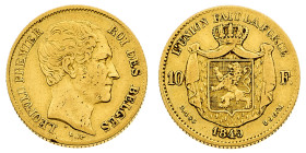 Europa

Belgio

Leopold I (1831-1865) - 10 Franchi 1849 - Zecca: Bruxelles - Diritto: effigie del Re a destra - Rovescio: stemma coronato entro un...