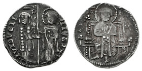 Europa

Bulgaria

Georgi Terter II (1322-1323) - Gros - Diritto: Giorgio e San Giorgio in piedi di fronte reggono il vessillo - Rovescio: Cristo P...