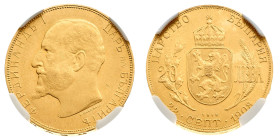 Europa

Bulgaria

Ferdinand I (1887-1918) - 20 Leva 1912 NGC AU 58 - Zecca: Kremnitz - Diritto: effigie del Sovrano a sinistra - Rovescio: scudo c...