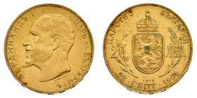 Europa

Bulgaria

Ferdinand I (1887-1918) - 20 Leva 1912 - Zecca: Kremnitz - Diritto: effigie del Sovrano a sinistra - Rovescio: scudo coronato - ...