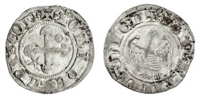 Europa

Francia

Monetazione feudale - Eveche de Valence et de Die - Jean de Genève (1283-1298) - Gros - Diritto: croce accantonata da un globetto...