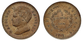 Europa

Francia

Napoleone II (1815-1832) - 1 Centime Essai 1816 - Zecca: Bruxelles - Diritto: effigie di Napoleone II a sinistra - Rovescio: valo...