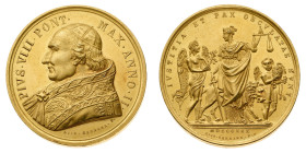 Medaglie

Medaglie Pontificie

Pio VIII (1829-1830) - Medaglia annuale 1830 Anno II per i successi della politica pontificia NGC MS 62 - Opus Gius...