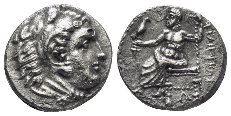 Kingdom of Macedon. Alexander III 'the Great' AR Drachm. (17mm, 3.77 g) Sardes, ...