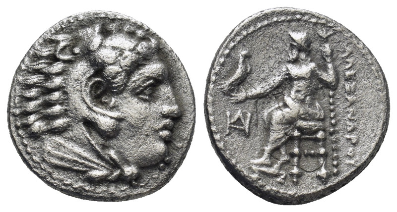 Kings of Macedon. Miletos. Alexander III "the Great" 336-323 BC. Drachm AR (16mm...