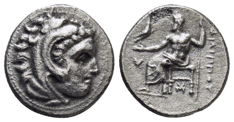 Kingdom of Macedon, Philip III Arrhidaios AR Drachm. (16mm, 3.72 g) Struck under...