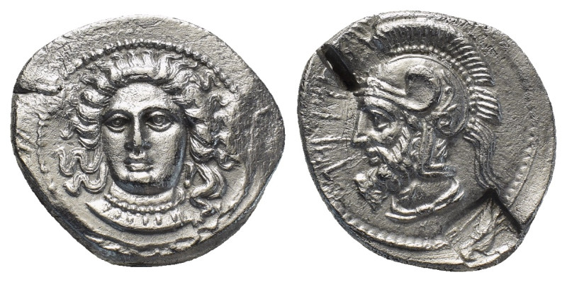 CILICIA, Tarsos. Pharnabazos, Satrap of Hellespontine Phrygia. 413/2-387 BC. AR ...