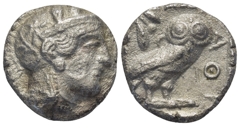 Attica, Athens AR Tetradrachm. (22mm, 15,45 g) Circa 350-294 BC. Helmeted head o...