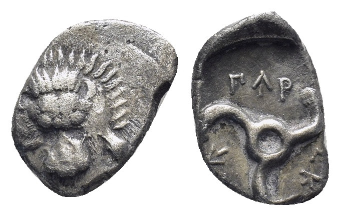Dynasts of Lycia, Perikles AR Third Stater. (17mm, 2.27 g) Circa 380-360 BC. Fac...