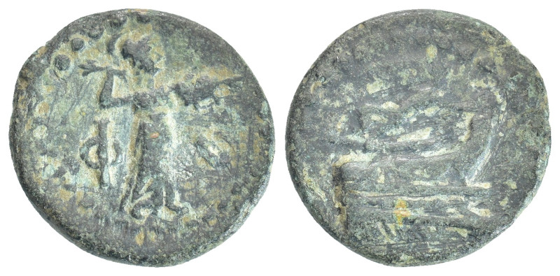 Lycia, Phaselis. Ca. 190-167 B.C. AE (19mm, 3.6 g). Φ-A, Athena standing right, ...
