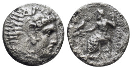 Kingdom of Macedon, Alexander III 'the Great' AR Drachm. (17mm, 3,57 g) Uncertain mint, Western Asia Minor (?), circa 323-280 BC. Head of Herakles rig...