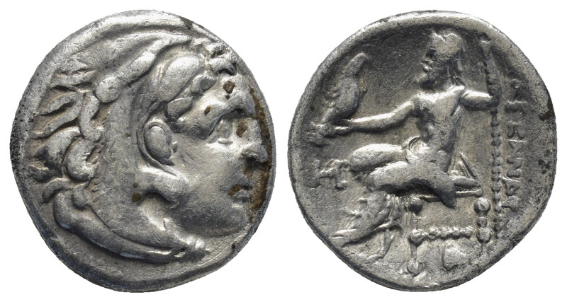 Kingdom of Macedon, Alexander III, (336-323 B.C.), silver drachm, (18mm, 4.1 g),...