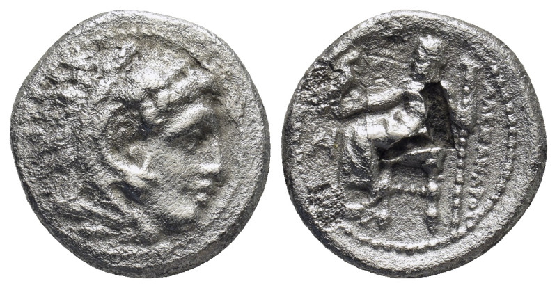 Kings of Macedon. Miletos. Alexander III "the Great" 336-323 BC. Drachm AR (16mm...