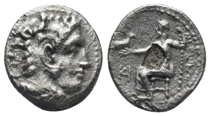 Kings of Macedon. Miletos. Alexander III "the Great" 336-323 BC. Drachm AR (17mm...
