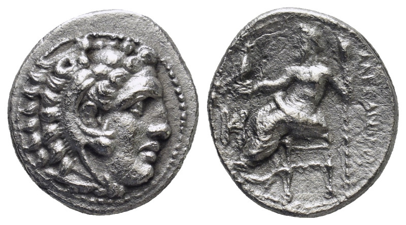 Kings of Macedon. Miletos. Alexander III "the Great" 336-323 BC. Drachm AR (17mm...