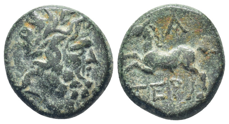 Pisidia. Termessos. 1st century BC, year A (1) AE (5.6 Gr. 18mm.)
 Laureate head...