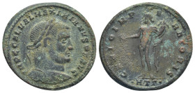 Maximinus II (310-313), Heraclea, AE follis (26mm, 7,6 g), 308-310. Obv: IMP C GAL VAL MAXIMIANVS P F AVG, laureate head of Maximianus to right. Rev: ...