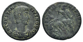 Constantius Gallus (333-337) AE (17mm, 2.6 g) Nicomedia Obv: D N FL CL CONSTANTIVS NOB CAES, Bust of Constantius Gallus, bareheaded, draped, cuirassed...