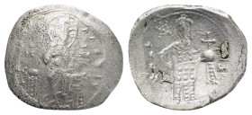 Alexius I Comnenus (1081-118 AD) Philippopolis AR Billon-Aspron Trachy (24mm, 4.3 g) Obv: + KЄ BOHΘ AΛЄΞIω / IC - XC. Christ seated facing on throne w...