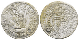 AUSTRIA: Leopold V, 1623-1632, AR 10 kreuzer, Hall, 1632, (28mm, 4.3 g)