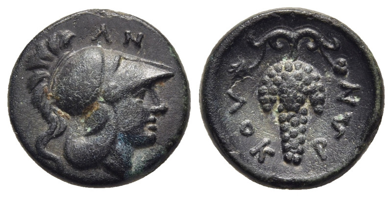 LOKRIS. Lokri Opuntii. Ae (circa 330-300 BC). 

Obv: Head of Athena to right, we...