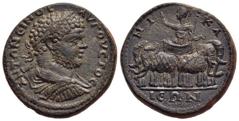 BITHYNIA. Nicaea. Caracalla (198-217). Ae.

Obv: ANTΩNЄINOC AYΓOYCTOC.
Laureate,...