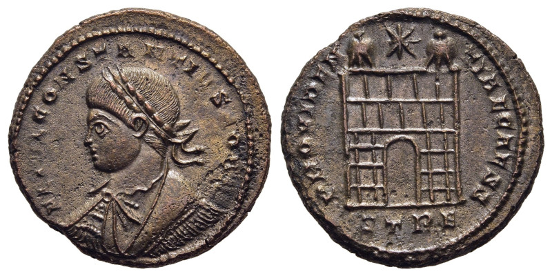 CONSTANTIUS II (Caesar, 324-337). Follis. Treveri.

Obv: FL IVL CONSTANTIVS NOB ...