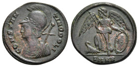 ANONYMOUS. Commemorative series (330-354). Follis. Nicomedia.

Obv: CONSTANTINOPOLI.
Laureate and helmeted bust of Constantinopolis left.
Rev: SMNB.
V...