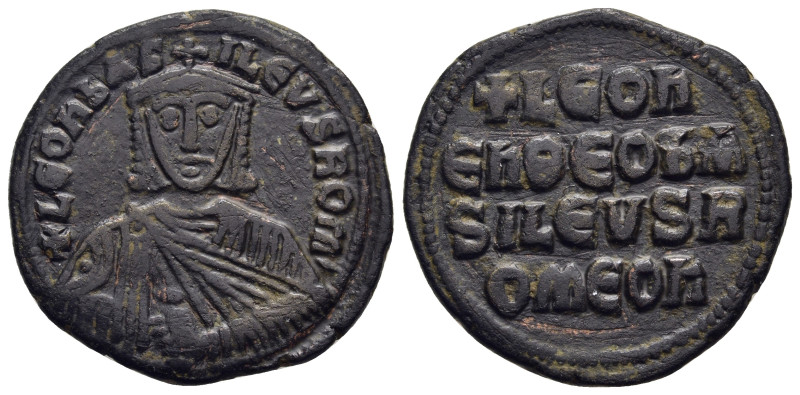LEO VI THE WISE (886-912). Follis. Constantinople.

Obv: + LЄOҺ ЬASILЄVS ROM'.
C...