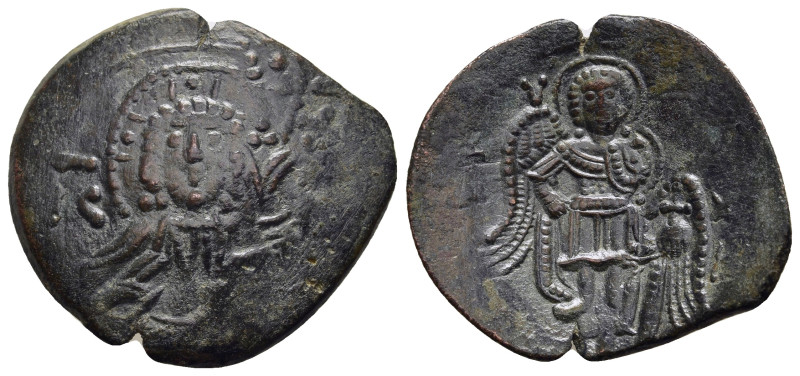 LATIN RULERS OF CONSTANTINOPLE (1204-1261). Trachy. Constantinople.

Obv: IC - X...