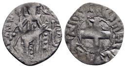ANDRONICUS II PALAEOLOGUS (1282-1328). BI Tornese or 1/8 Basilikon. Constantinople.

Obv: Emperor standing facing, holding cross and akakia.
Rev: C...