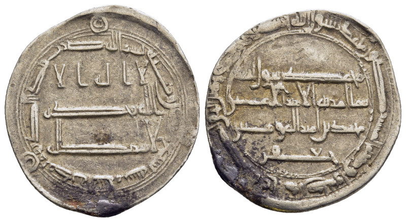 ISLAMIC Abbasid, temp. Harun al-Rashid, citing Ja'far, Dirham, AH179, Madinat al...