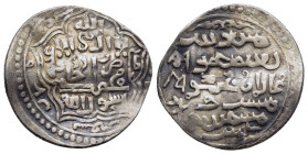 ISLAMIC. Mongols. Ilkhan, Ghazan Mahmud, (AH694-703 / AD1295-1304), Dirham, AH698, Arzanjan (Erzincan) mint.

Condition: Very fine.

Weight: 2,24g.
Di...