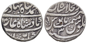 ISLAMIC. India. Mughal, Ahmad Shah Bahadur, (AH 1161-1167 / AD 1748-1754), AR Rupee. AH 1164 year 3, Dar al-Khilafa Shahjahanabad mint.

Condition: Ve...