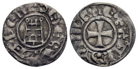 CRUSADERS. Latin Kingdom of Jerusalem. Baldwin III (1143-1163). Denier. Jerusalem.

Obv: BALδVINVS RЄX.
Cross pattée.
Rev: δЄ IЄRVSALЄN.
Tower of...