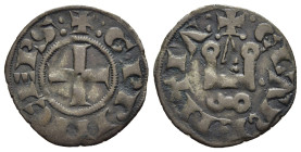 CRUSADER STATES. Frankish Greece. Achaia. Guillaume de Villehardouin (1246-1278). Denier Tournois. Glarenza (modern Kyllini in Elis).

Obv: Cross patt...