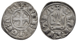 CRUSADER STATES. Frankish Greece. Achaia. Guillaume de Villehardouin (1246-1278). Denier Tournois. Glarenza (modern Kyllini in Elis).

Obv: Cross patt...
