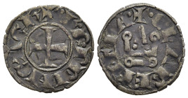 CRUSADER STATES. Frankish Greece. Achaia. Charles I de Anjou (1278-1285). Denier Tournois. Glarenza (modern Kyllini in Elis).

Obv: +K R PRINC ACh aro...