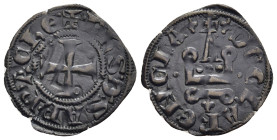 CRUSADER STATES. Frankish Greece. Achaia. Philippe de Savoy (1301-1307). Denier Tournois. Glarenza (modern Kyllini in Elis).

Obv: Cross pattée.
Rev: ...