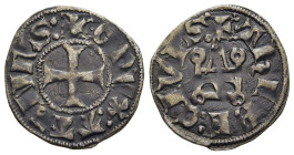 CRUSADER STATES. Frankish Greece. Duchy of Athens. Guillaume de La Roche (1280-1287) or Gui II de La Roche (1287-1308). Denier Tournois. 

Obv: Cross ...
