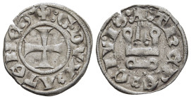 CRUSADER STATES. Frankish Greece. Duchy of Athens. Gui II de La Roche (1287-1308). Denier Tournois. 

Obv: Cross pattée.
Rev: Châtel tournois.

Baker ...