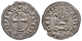 CRUSADER STATES. Frankish Greece. Duchy of Athens. Gui II de La Roche (1287-1308). Denier Tournois. 

Obv: Cross pattée.
Rev: Châtel tournois.

Baker ...