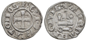 CRUSADER STATES. Frankish Greece. Duchy of Athens. Gui II de La Roche (1287-1308). Denier Tournois. 

Obv: Cross pattée.
Rev: Châtel tournois.

Baker ...
