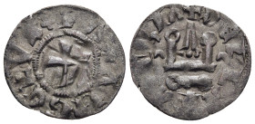 CRUSADER STATES. Frankish Greece. Neopatras. John II Angelus Comnenus (1303-1318). Denier Tournois.

Obv: + Λ ANGELVS.
Cross pattée.
Rev. + DELLA PATR...