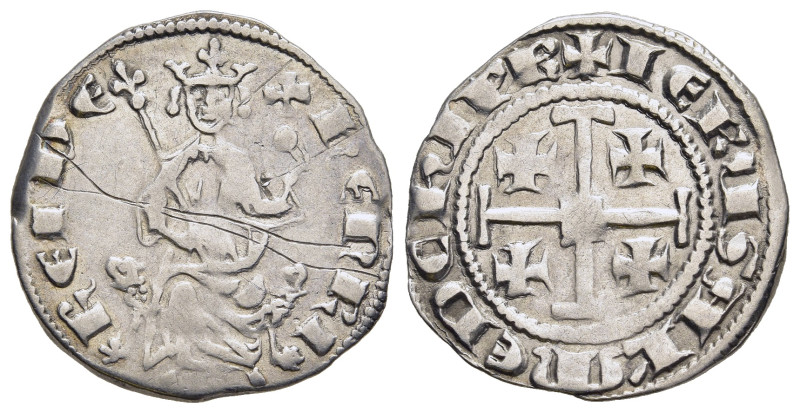CRUSADER STATES. Kingdom of Cyprus. Henry II (Second reign, 1310-1324). Demi Gro...