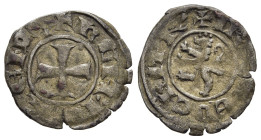 CRUSADER STATES. Cyprus. Henry II (Second reign, 1310-1324). Denier.

Obv: Cross pattée. 
Rev: Lion rampant left.

Metcalf 729; CCS 66a.

Condition: V...